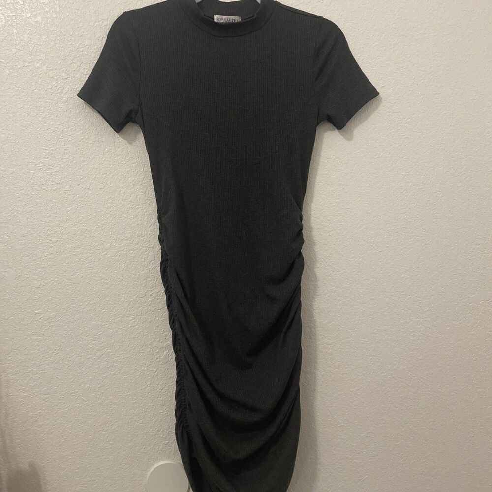 Womens Lg M Fitted Dress Ruched mesh Large Whimsy Goth witchy Halloween Party